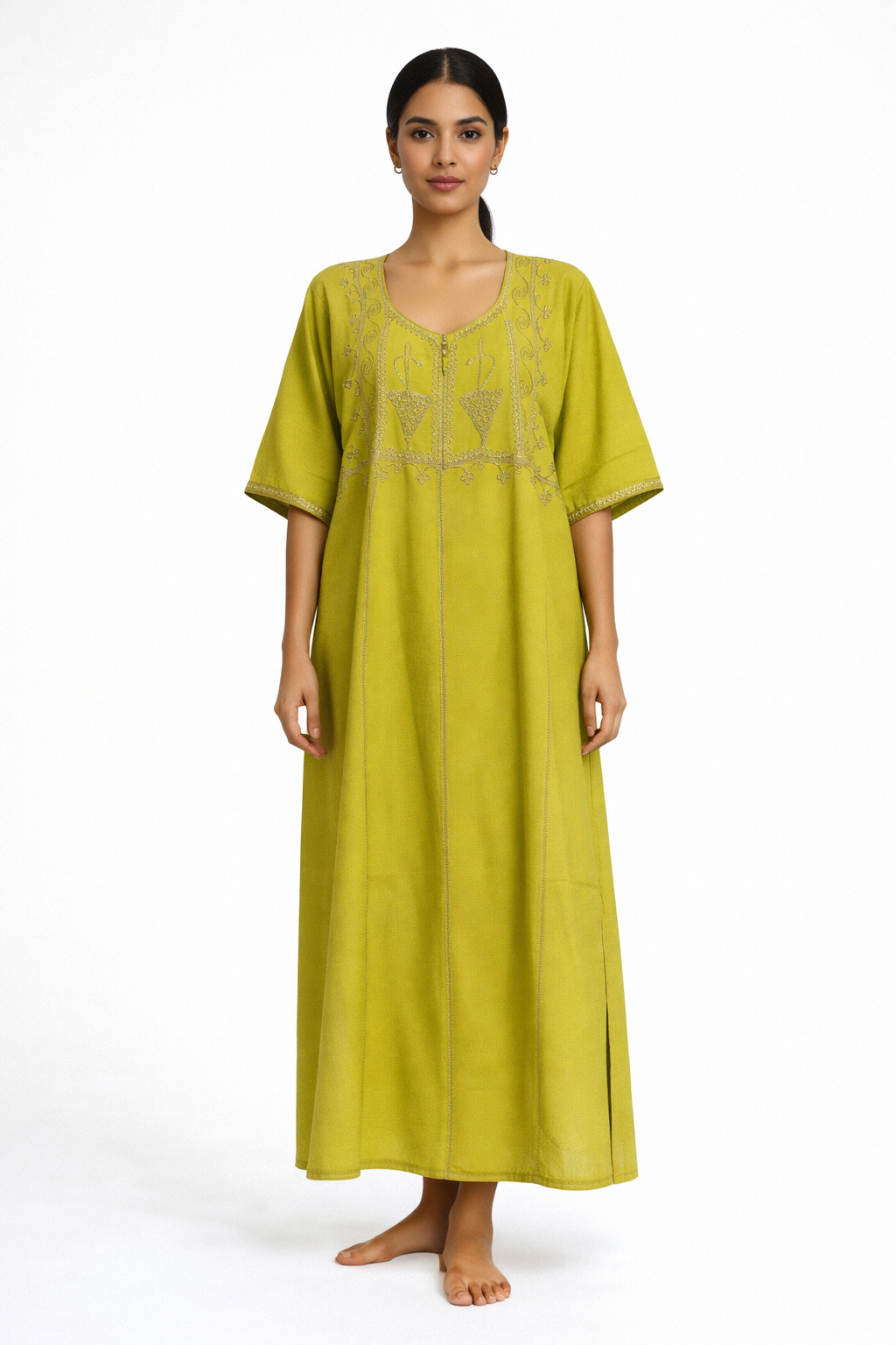 Dar Atlas Signature Ghandoura  Olive Gold Edition