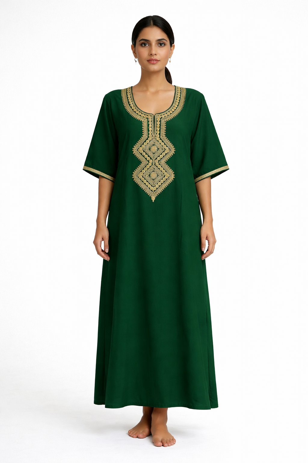 Dar Atlas Zahra Prestige Ghandoura – Smaragdgroen & Goud